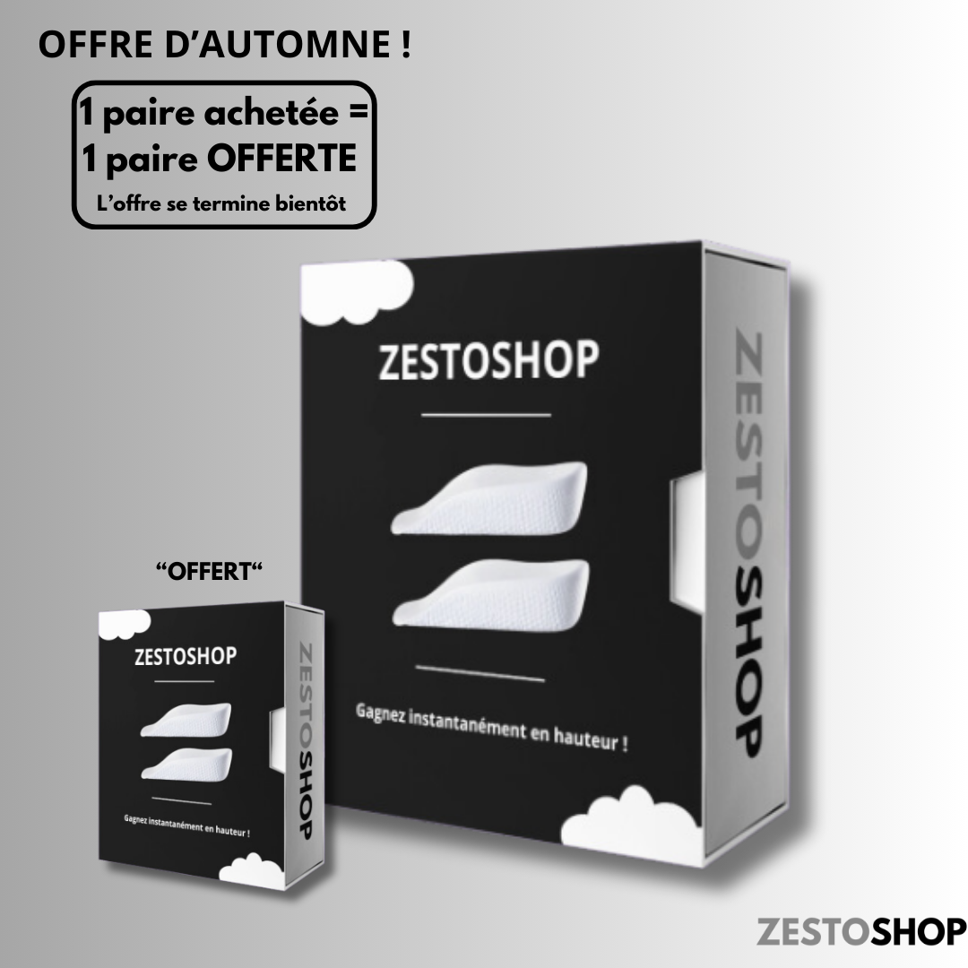 Zestoshop™- Semelle orthopédique rehaussant